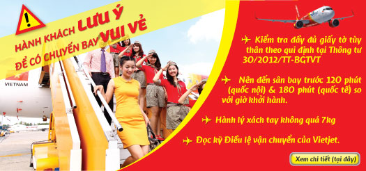 V&eacute; m&aacute;y bay VietJet Air