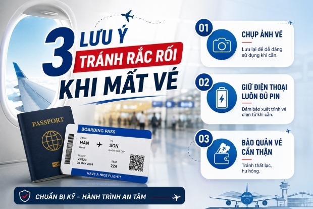 Những lưu &yacute; quan trọng để tr&aacute;nh gặp rắc rối khi mất v&eacute;