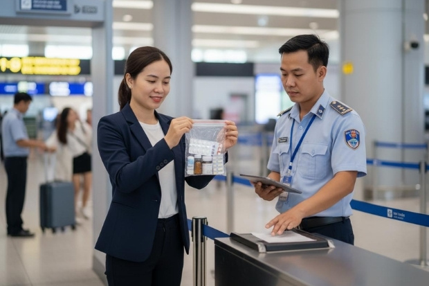Chuẩn bị sẵn t&uacute;i thuốc c&aacute; nh&acirc;n khi đi m&aacute;y bay