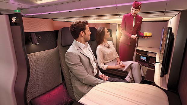Hạng vé thương gia Qatar Airways