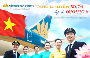 Vietnam Airlines tăng 136 chuyến trong dịp lễ 30/4 năm nay