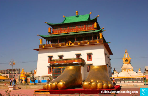 Tu viện Gandan Khiid du lich mong co