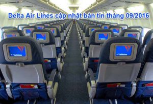 Delta Air Lines cập nhật bản tin tháng 09/2016