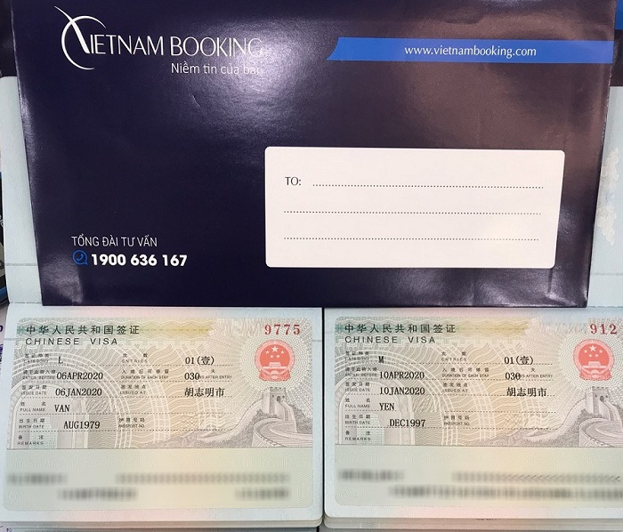các loại visa trung quốc
