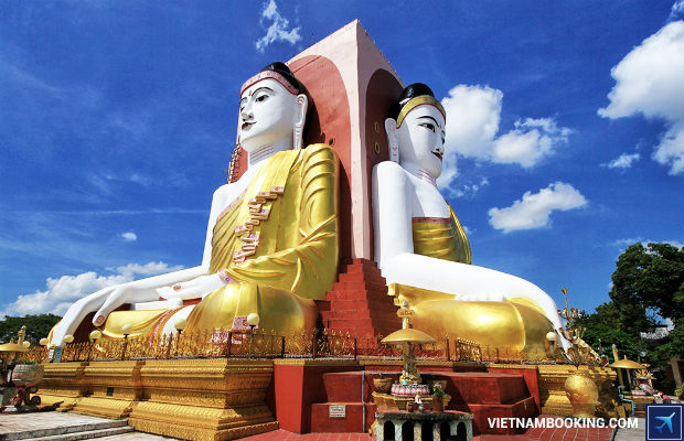 Tượng Phật 4 mặt ở Bago Cẩm nang du lịch Myanmar chi tiết