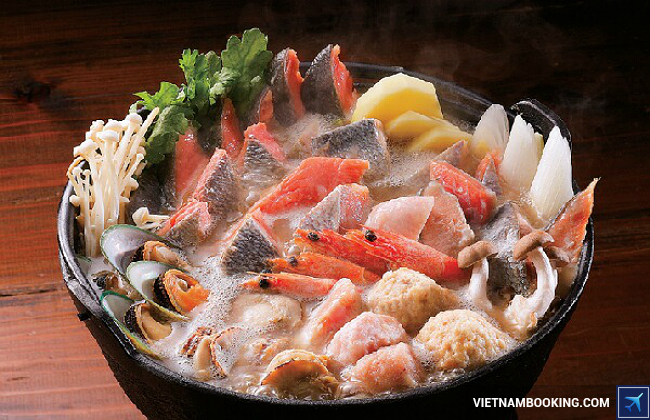 Món Ishikari nabe Thưởng thức ẩm thực của du lịch nhật bản