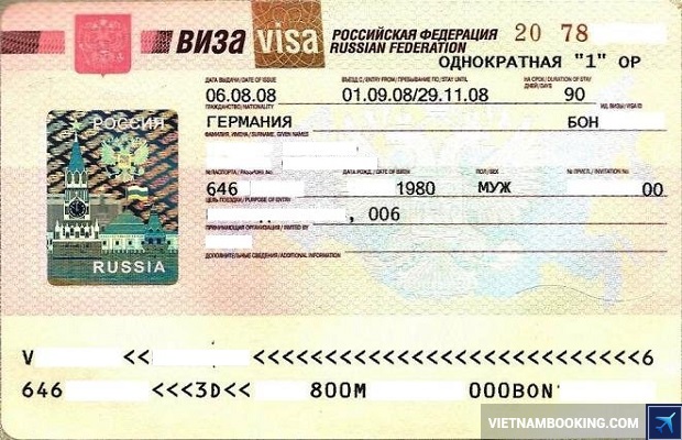 thu tuc xin visa di du lich nga