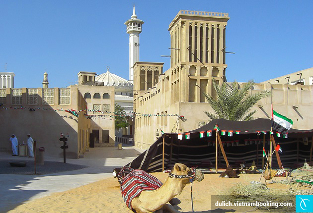 Bastakia - Phố cổ Dubai du lich dubai gia re
