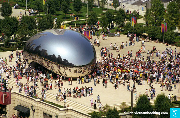 Cloud Gate, Công viên Thiên niên kỷ di du lich my gia re