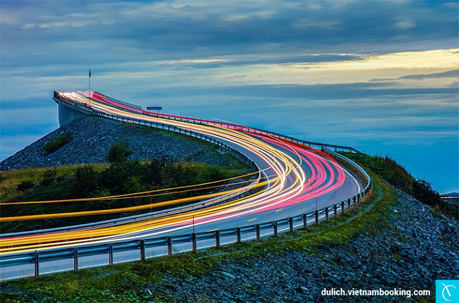 Con đường xuyên Đại Tây Dương ở Na Uy nhung cung duong nguy hiem nhat the gioi