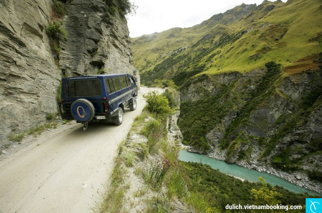Đường Skippers Canyon New Zealand nhung cung duong nguy hiem nhat the gioi