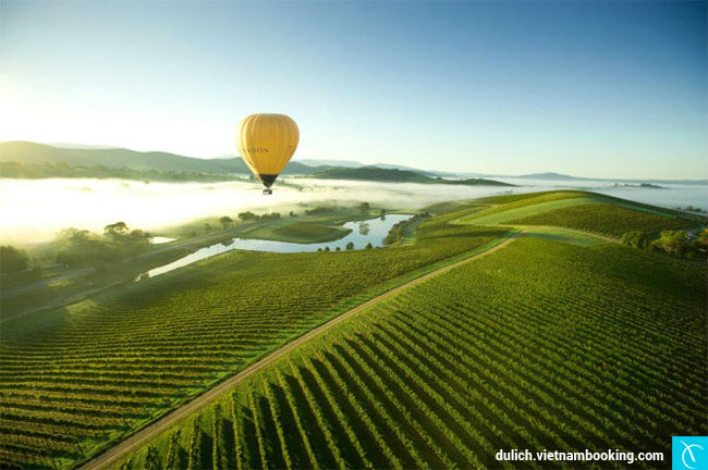 nhung diem du lich bang khinh khi cau dep nhat hanh tinh