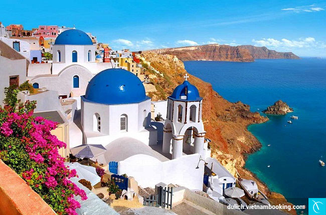 Santorini luôn hấp dẫn các cặp đôi nhung noi lang man nhat the gioi