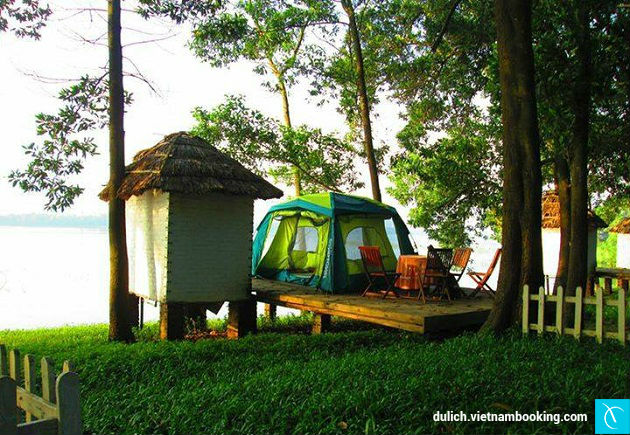 Khu cắm trại Sơn Tinh du lich ha noi gia re