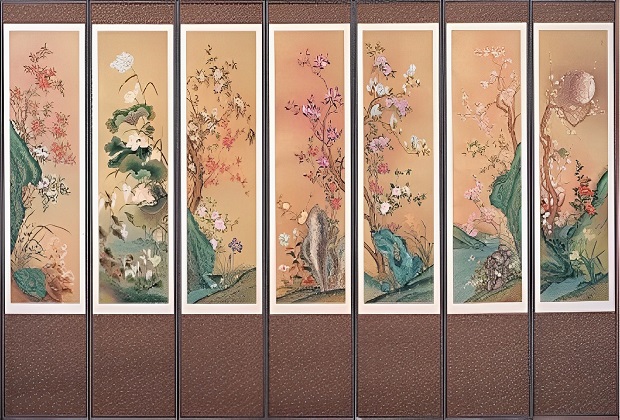 du lịch hàn quốc mua gì làm quà - tranh lụa hàn quốc