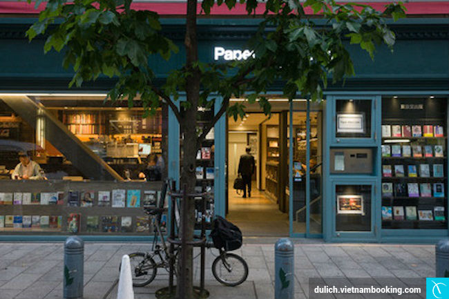 Tiện sách kết hợp quán cafe để khách hàng có không gian đọc sách du lich nhat ban