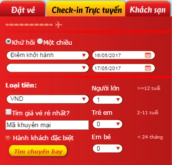 cach check-in online hang vietjet air