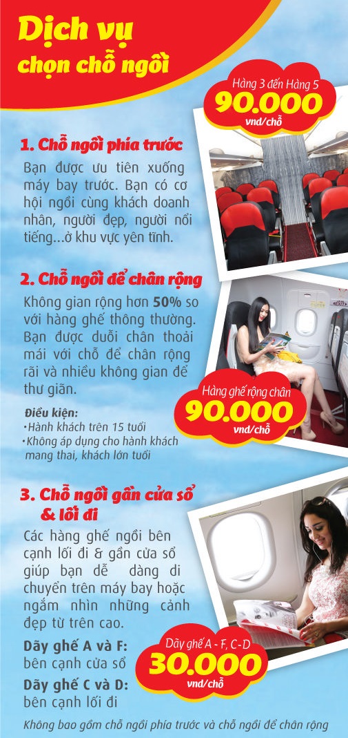 chon cho ngoi tren may bay vietjet