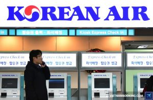 Làm thủ tục lên máy bay Korean Air với Express Check-In