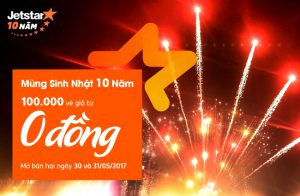 Jetstar sắp tung vé 0 đồng, mừng sinh nhật 10 năm