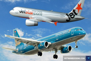 So sánh giá vé máy bay nội địa Vietnam Airlines với Jetstar