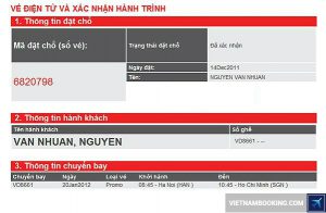 Không in vé điện tử Vietjet có được lên máy bay?