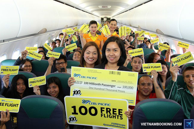 Hàng loạt vé máy bay khuyến mãi của Cebu Pacific ve may bay cebu pacific
