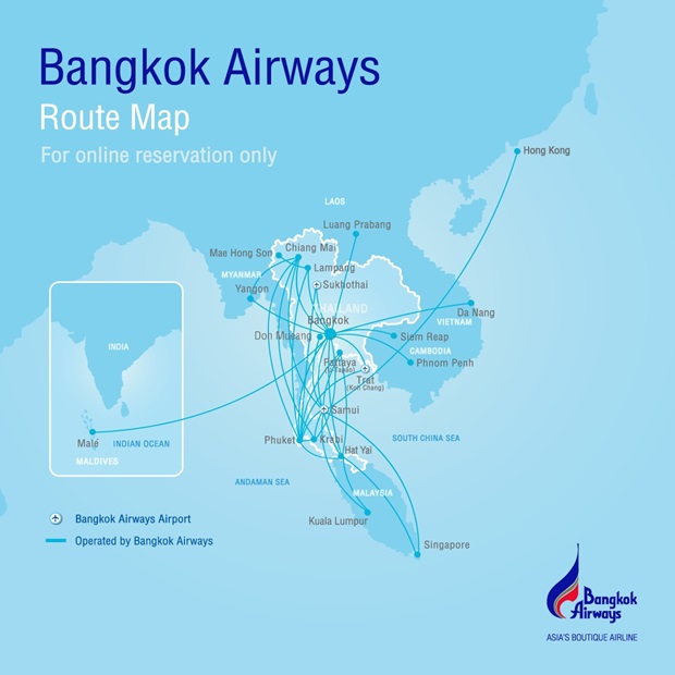 Mạng lưới bay của Bangkok Airways