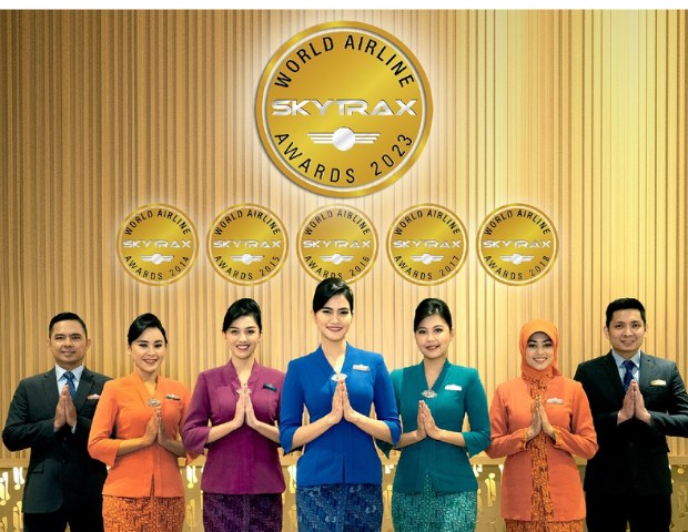 Garuda Indonesia lần thứ 6 đạt danh hiệu giải thưởng "Phi hành đoàn hãng hàng không tốt nhất thế giới" của SkyTrax giải thưởng Skytrax