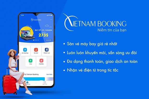Dễ dàng đặt vé máy bay Garuda Indonesia trên ứng dụng Vietnam Booking săn vé trên ứng dụng Vietnam Booking