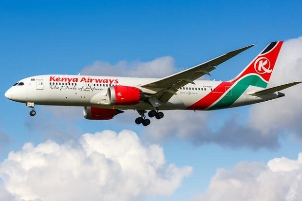bay c&ugrave;ng h&atilde;ng Kenya Airways