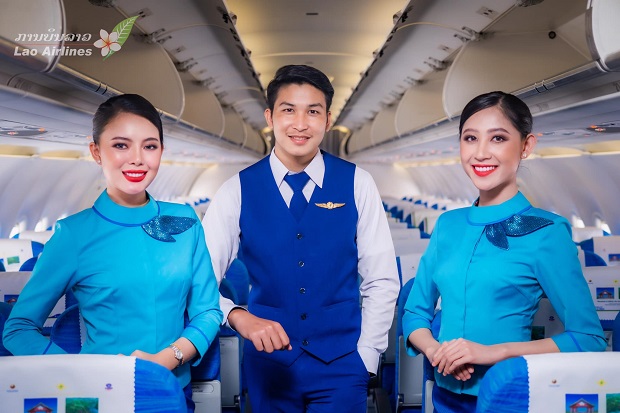 Lao Airlines cung cấp dịch vụ bay đẳng cấp 3 sao trên mọi đường bay nội địa Lào và các đường bay quốc tế mua vé máy bay Lao Airlines
