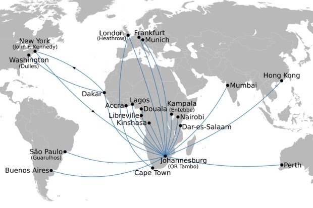 Bản đồ mạng lưới đường bay quốc tế