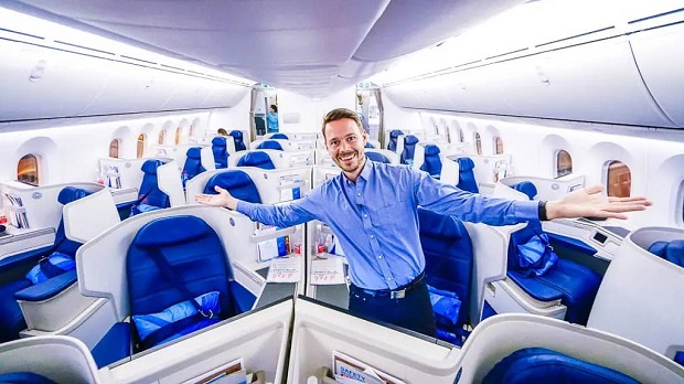 Hạng Thương gia của Xiamen Airlines được thiết kế rộng rãi cho hành khách nằm thư giãn trên chuyến bay quốc tế  Hạng Thương gia của Xiamen Airlines