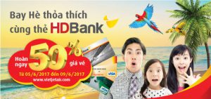 Bay hè thỏa thích cùng thẻ HD Bank