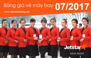 Đặt vé máy bay tháng 7 Jetstar