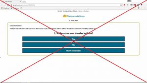 Cảnh giác với chương trình tặng vé máy bay miễn phí