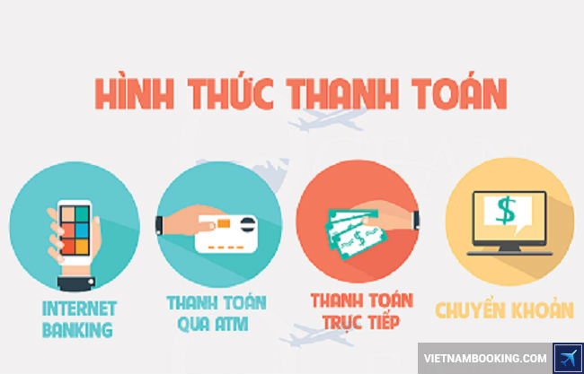 cac hinh thuc thanh toan ve may bay tru tuyen