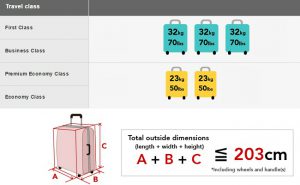 Đặt vé Japan Airlines được mang bao nhiêu kg hành lý?