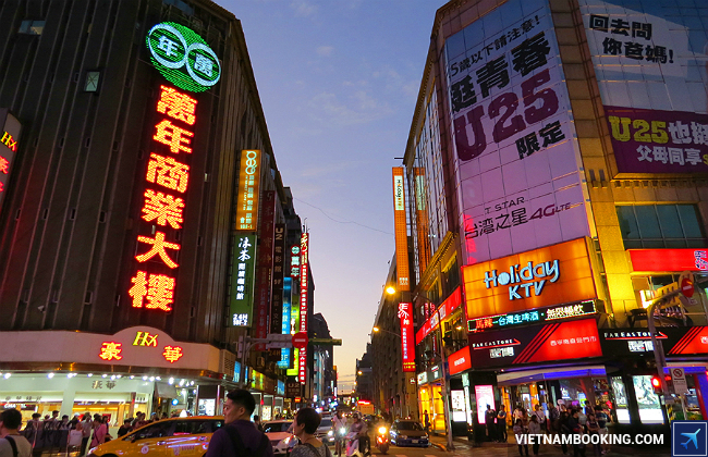 Ximending diem du lich dai loan