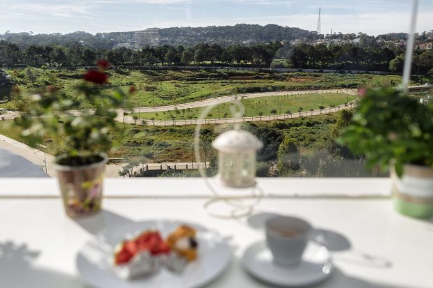 View khách sạn Navy Flower Đà Lạt đường Bùi Thị Xuân