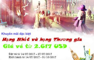 Etihad Airways khuyến mãi hạng Nhất và hạng Thương gia