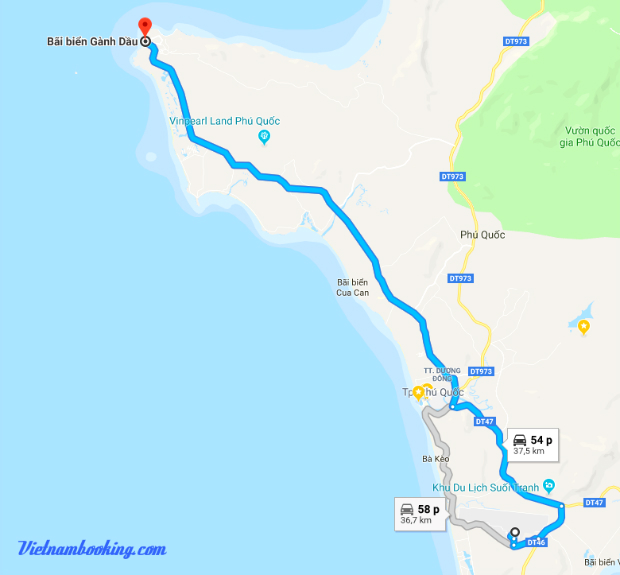 bãi Gành Dầu biển Phú Quốc