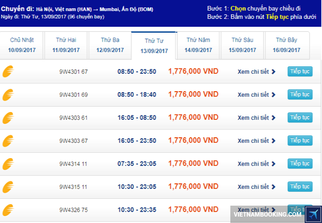 ve may bay di an do gia re