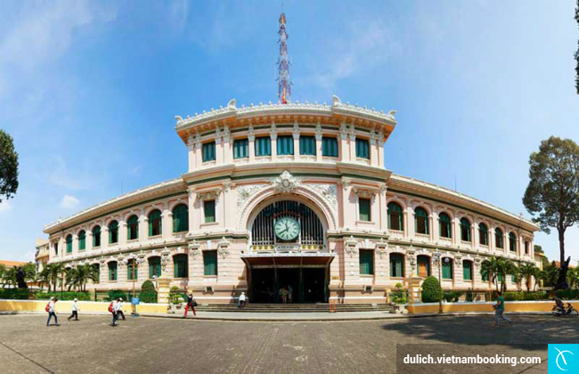 Bưu điện trung tâm Sài Gòn du lich vong quanh sai gon
