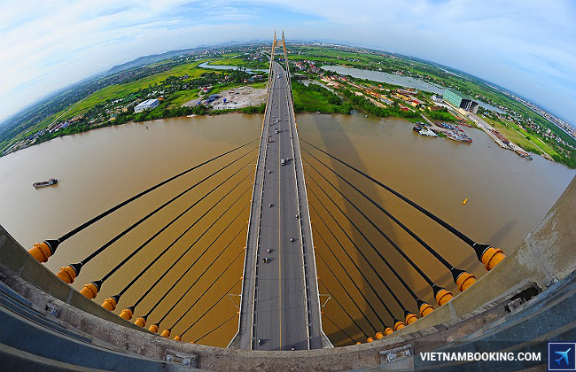 Một góc ở Hải Phòng nhìn từ cầu Bính du lich khoi hanh tu hai phong