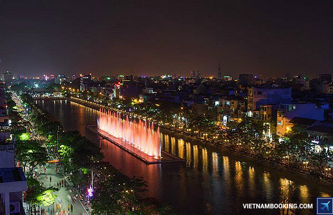 Nhạc nước trên sông Tam Bạc cho thue xe du lich o hai phong