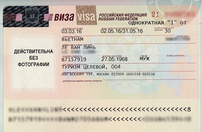 visa đi nga du lịch