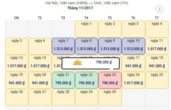 mua v&eacute; m&aacute;y bay đi vinh từ vietnambooking