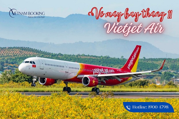 vé máy bay Vietjet Air tháng 11